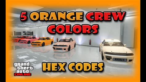 gta crew color codes|gta cool crew color codes.